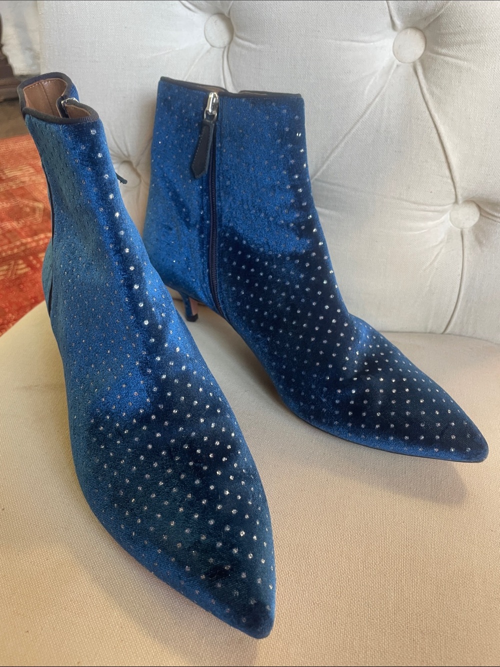 ✨💙 Aquazzura’s “Quant” bootie in blue 💙✨ - Picture 5 of 6